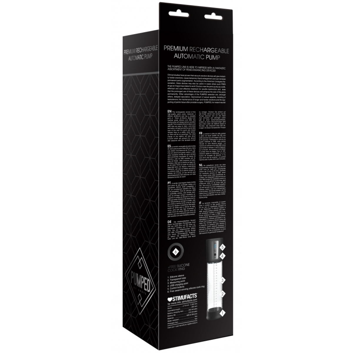 pompe a penis automatique premium pump 20 x 7cm 5