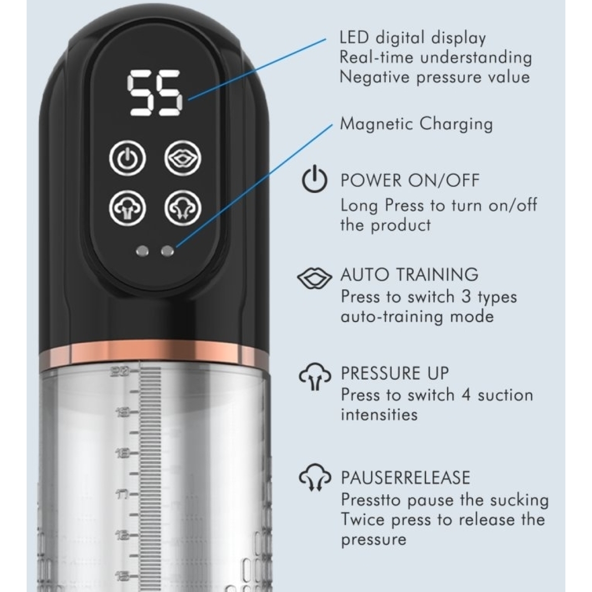 pompe a penis automatique trainpump 20 x 58cm 9
