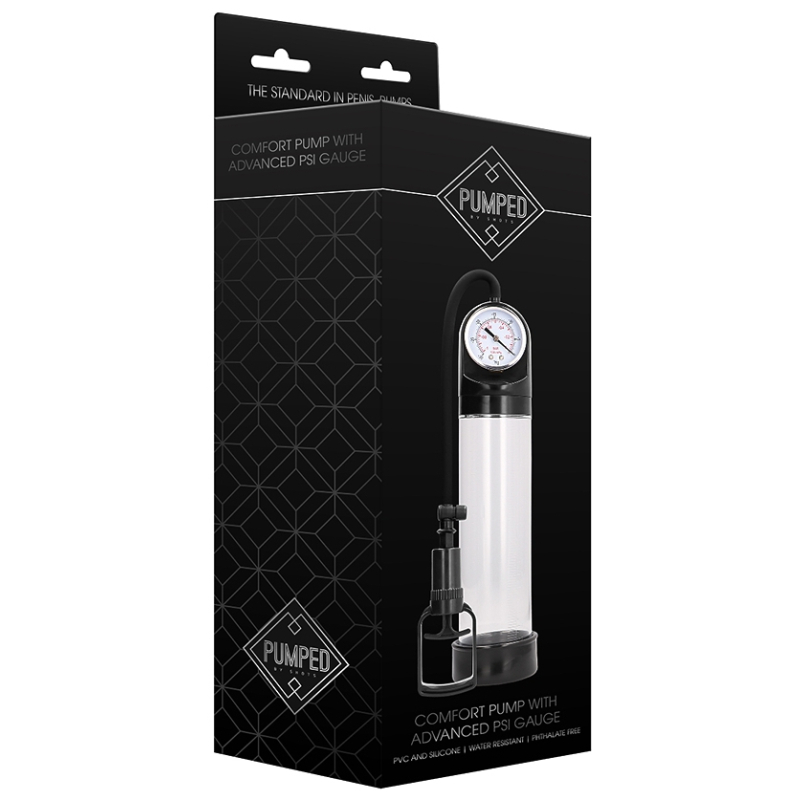 pompe a penis avec jauge comfort pump 21 x 6cm 1