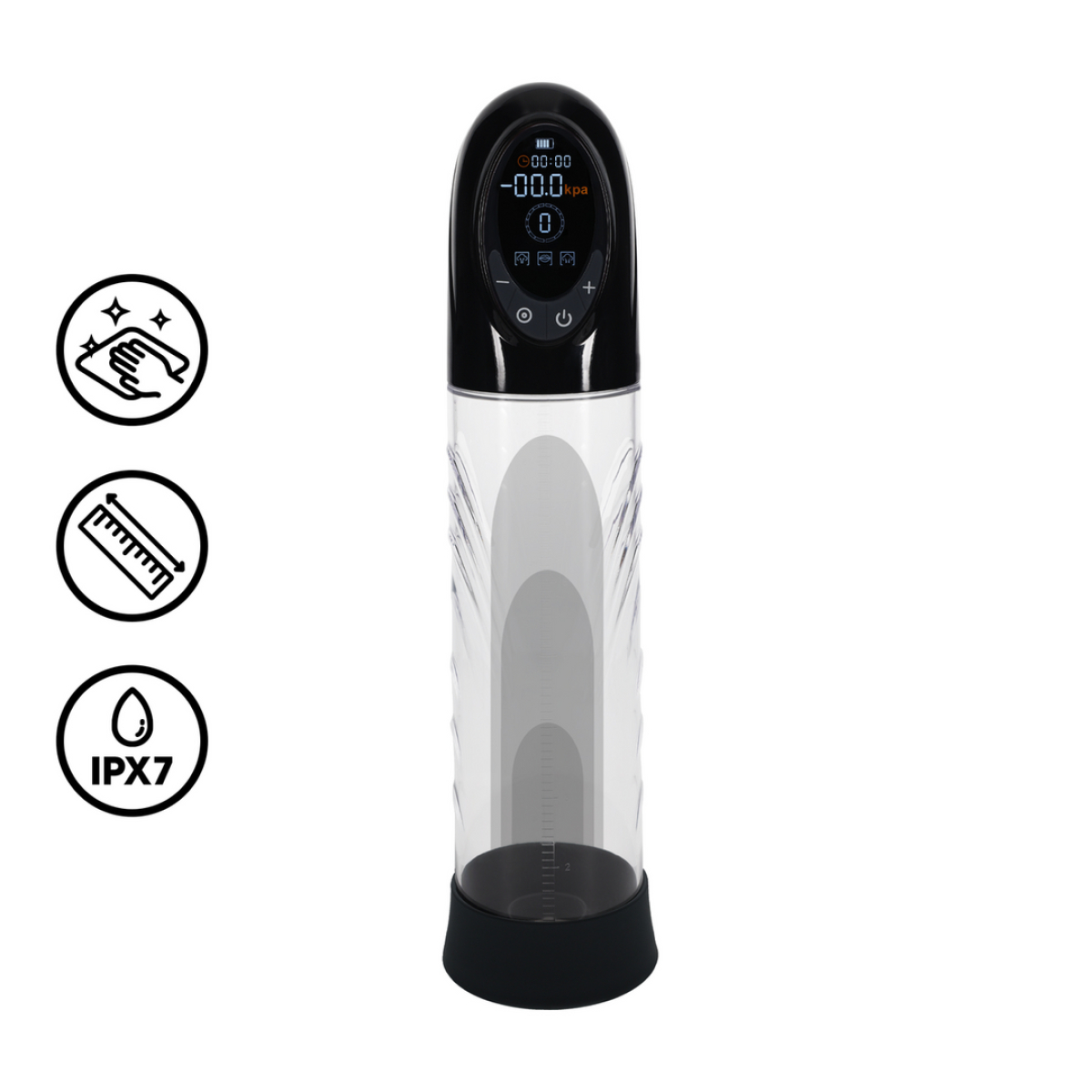 pompe a penis cyberpulse 21 x 6 cm noire 2