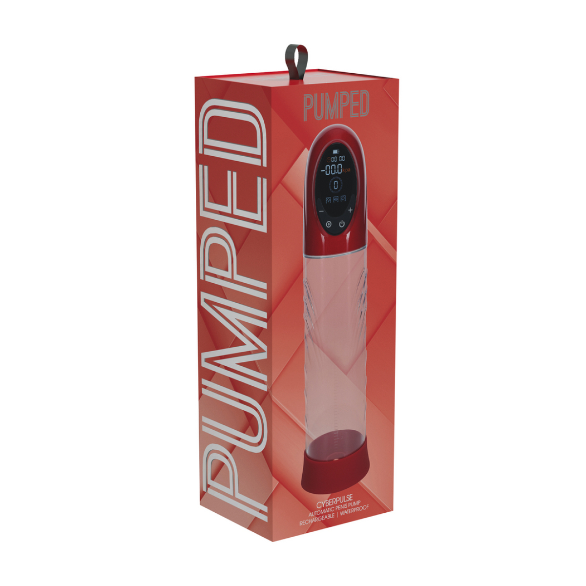 pompe a penis cyberpulse 21 x 6 cm rouge 1
