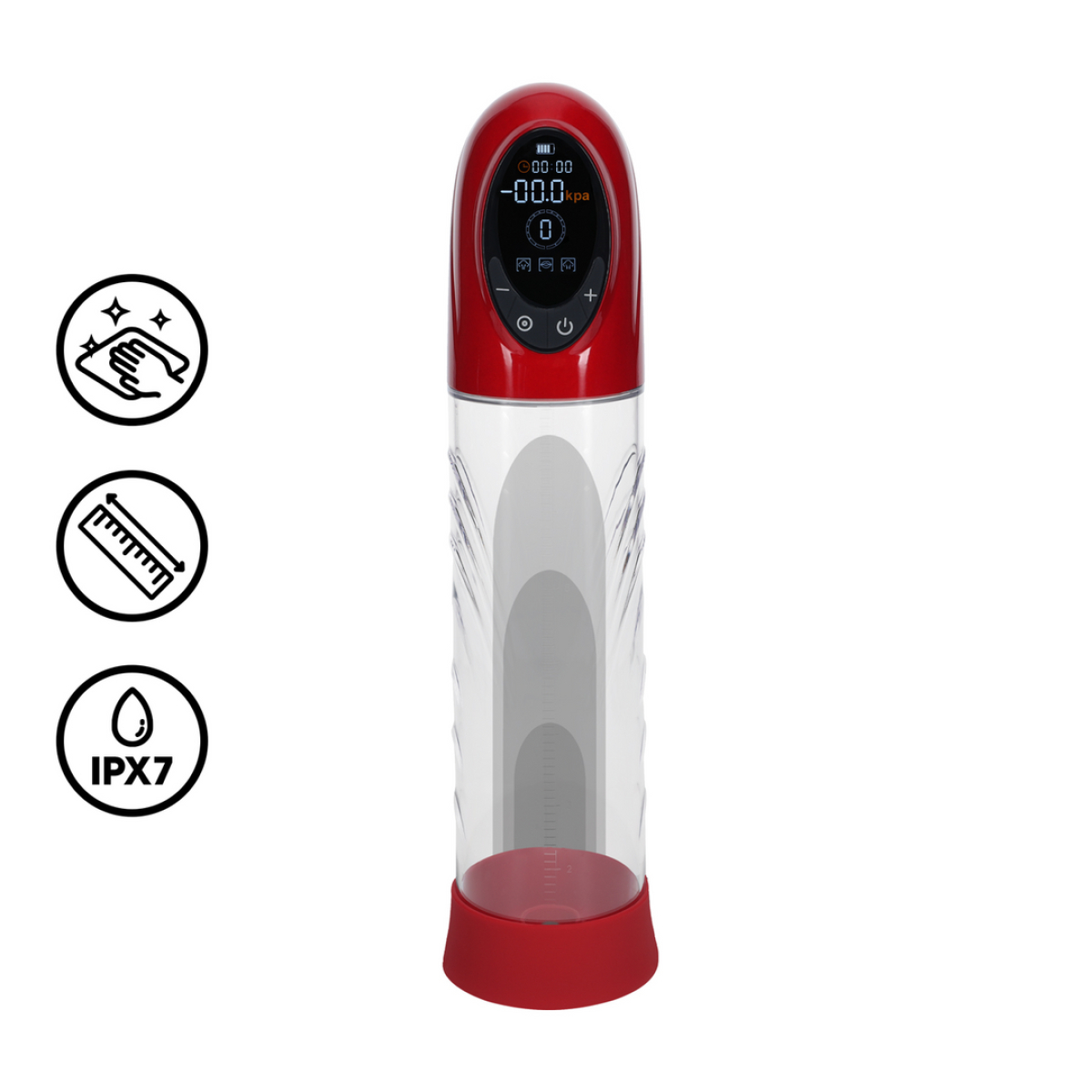 pompe a penis cyberpulse 21 x 6 cm rouge 2