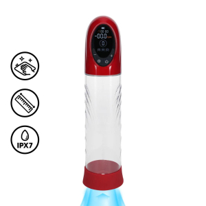 pompe a penis cyberpulse 21 x 6 cm rouge