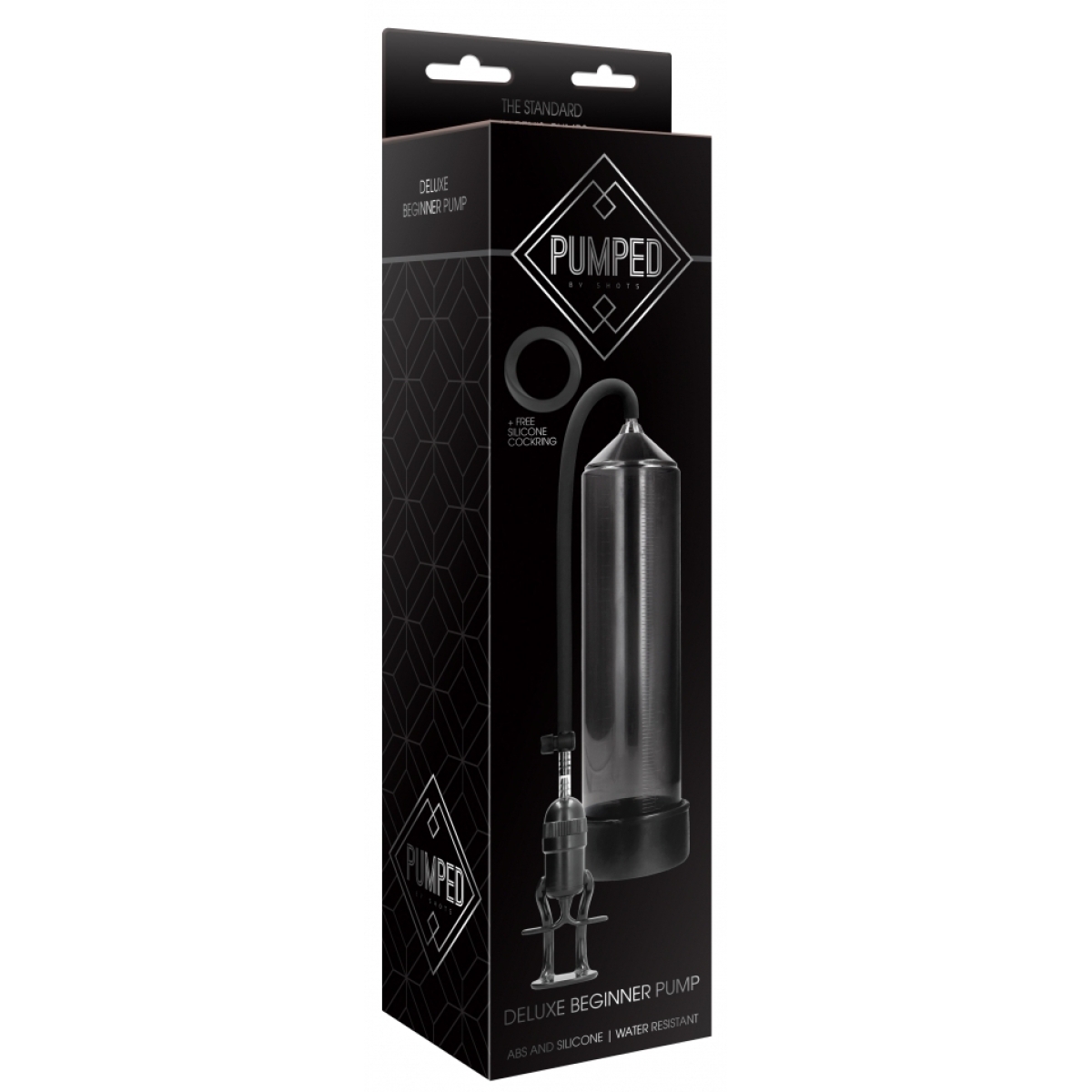 pompe a penis deluxe beginner 23 x 55cm noire 1