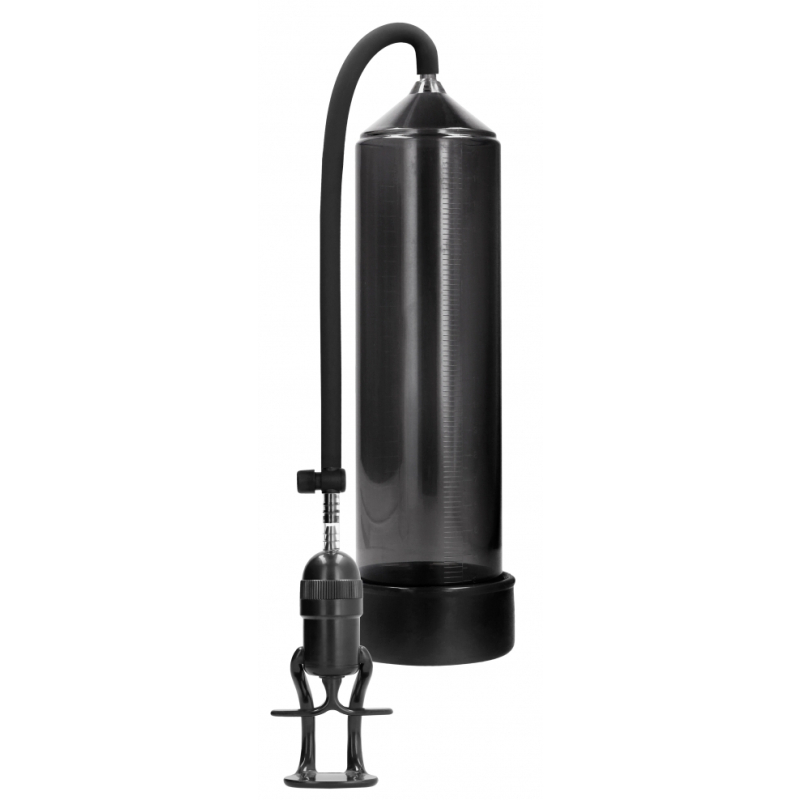 pompe a penis deluxe beginner 23 x 55cm noire