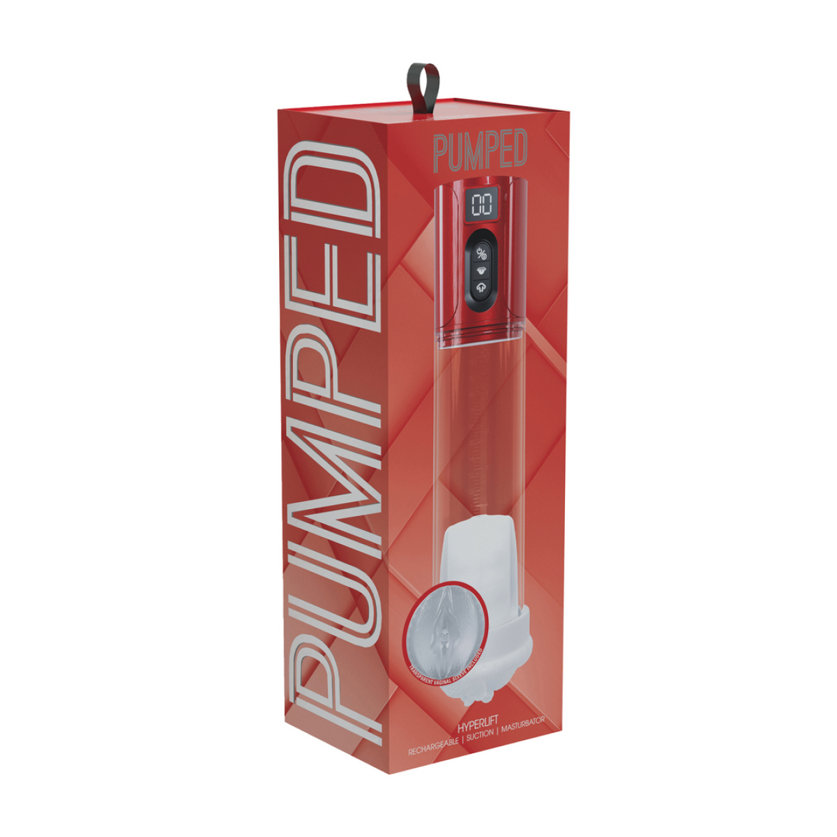 pompe a penis hyperlift 22 x 7 cm rouge 1