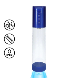 pompe a penis hyperpump 20 x 58 cm bleue