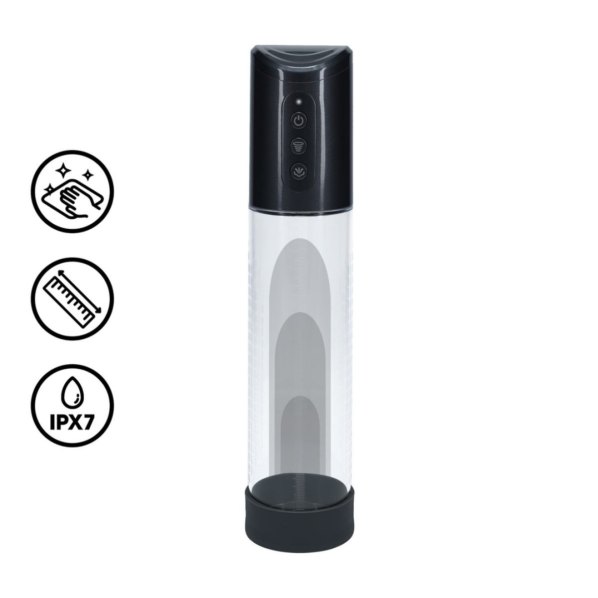 pompe a penis hyperpump 20 x 58 cm noire 2
