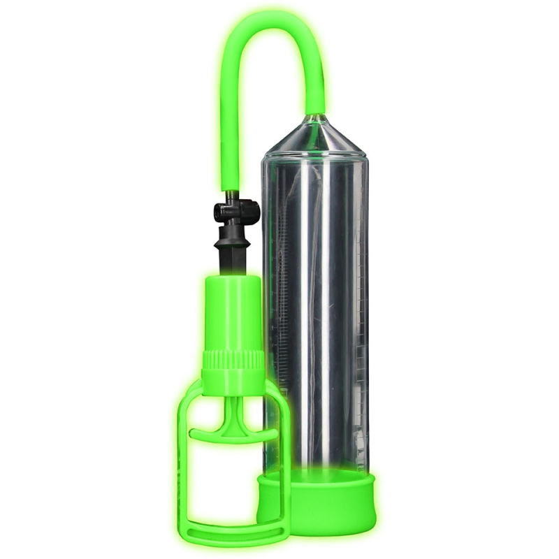 pompe a penis phosphorescente glow comfort 20 x 55cm