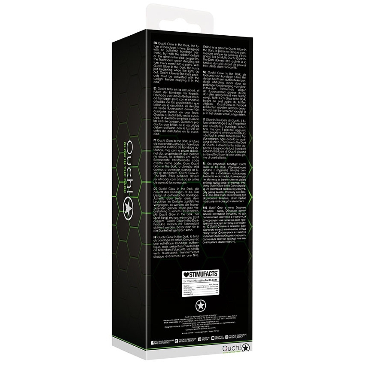 pompe a penis phosphorescente glow elite 20 x 55cm 5