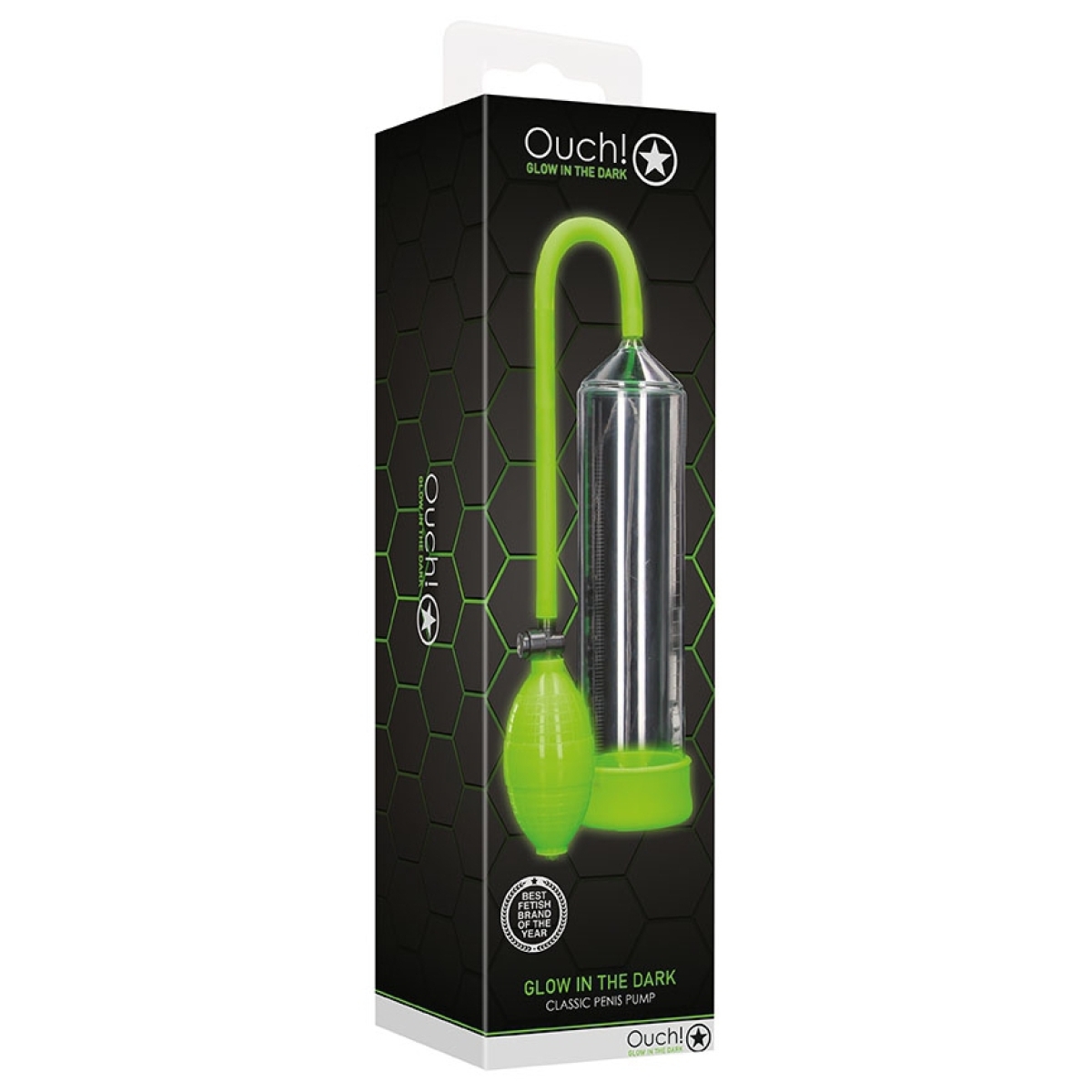 pompe a penis phosphorescente glow pump 20 x 55cm 1