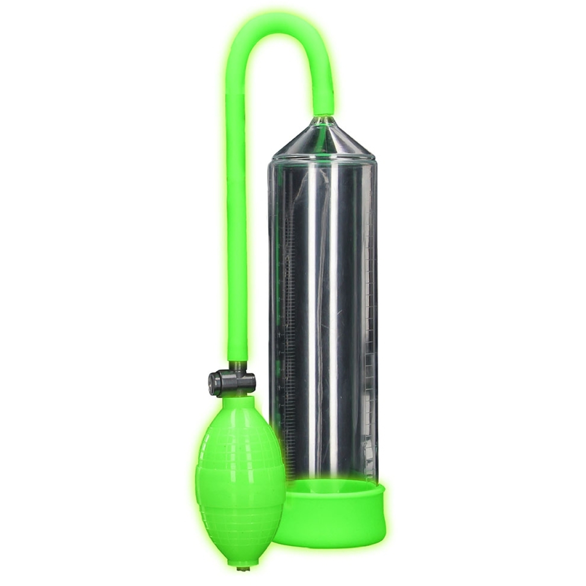 pompe a penis phosphorescente glow pump 20 x 55cm
