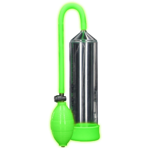 pompe a penis phosphorescente glow pump 20 x 55cm