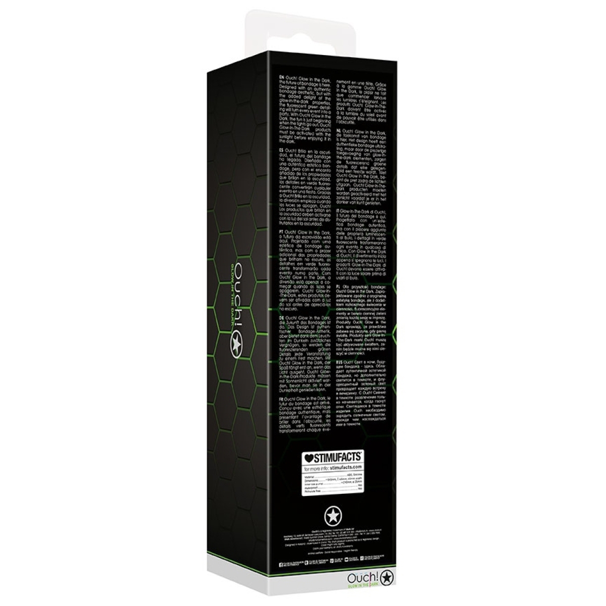 pompe a penis phosphorescente glow pump 20 x 55cm 5