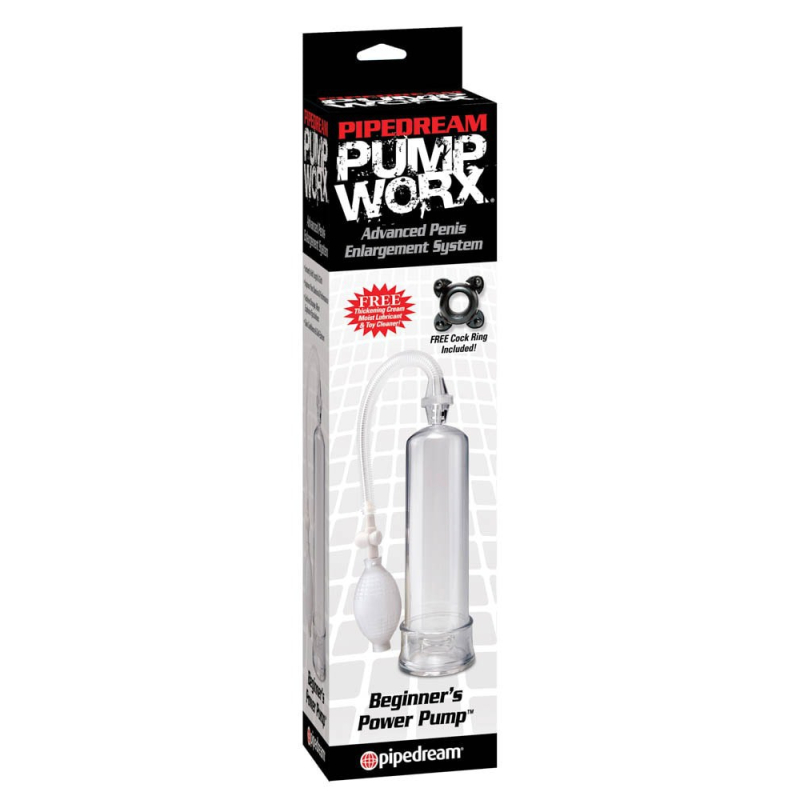 pompe a penis worx beginners 19 x 5 cm blanc 1