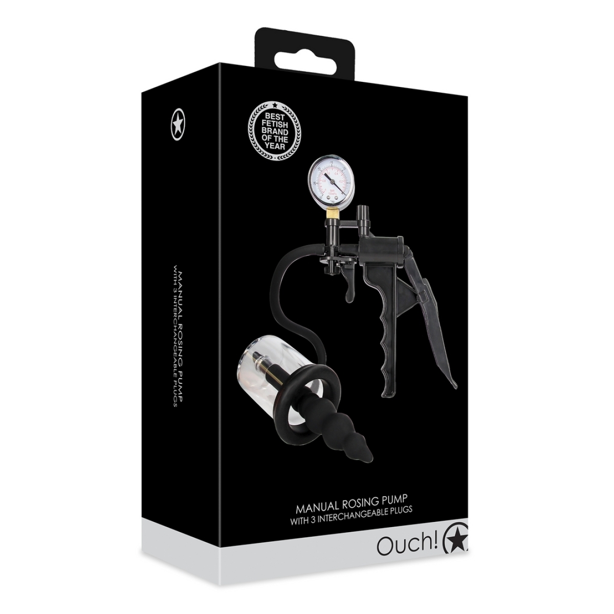 pompe manuelle pour rose anale rosingpump avec 3 plugs 1