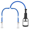 pompe pour tetons luv enhance double cup bleu