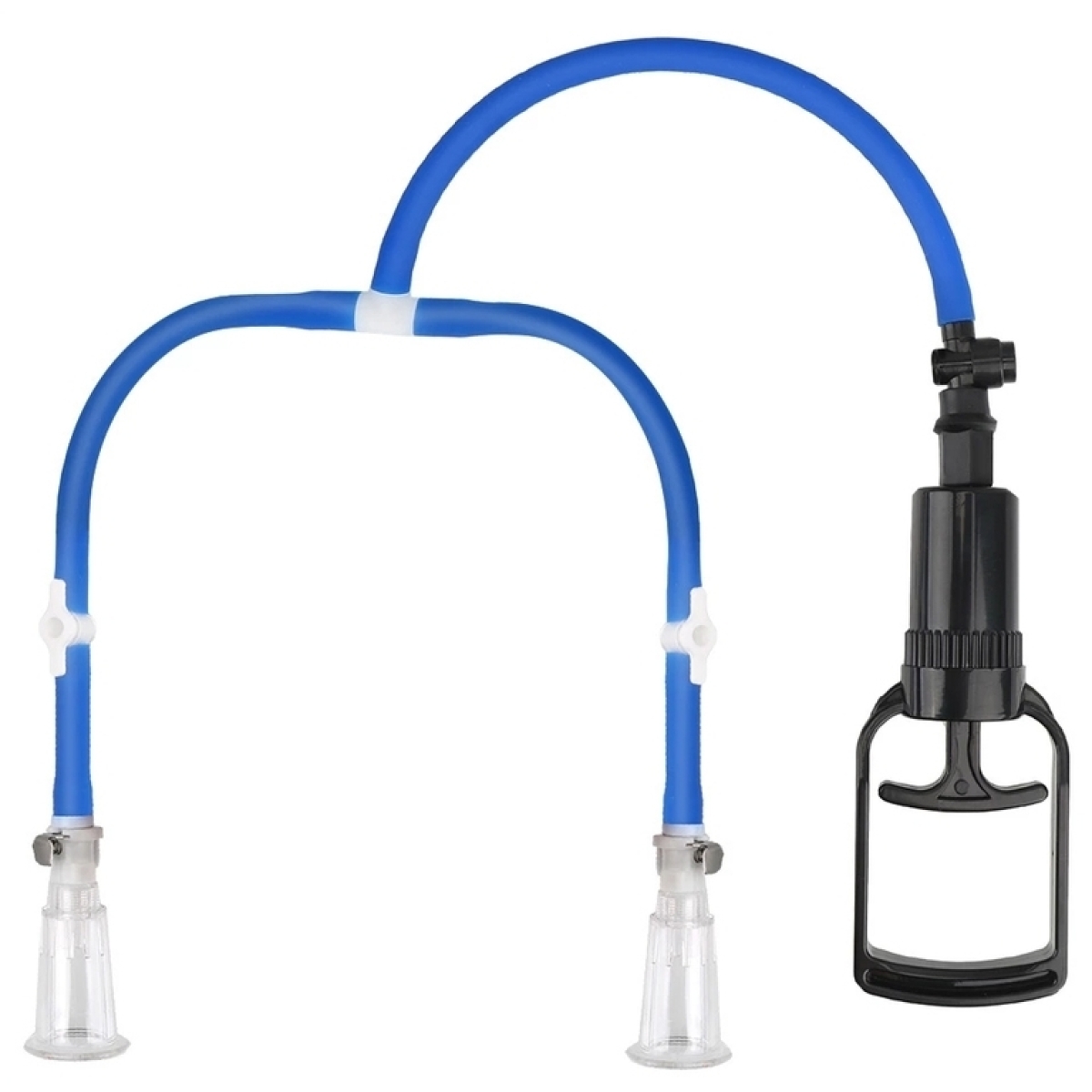 pompe pour tetons luv enhance double cup bleu