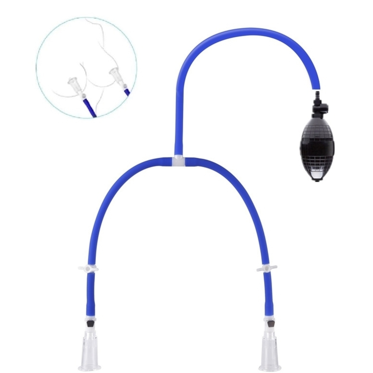 pompes pour tetons luvpump double cup bleu 1