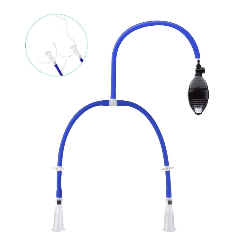 pompes pour tetons luvpump double cup bleu 1