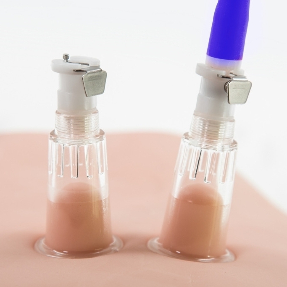 pompes pour tetons luvpump double cup bleu 4