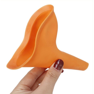 portable female urination device orange