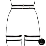 porte jarretelles grande taille double strap noir 5