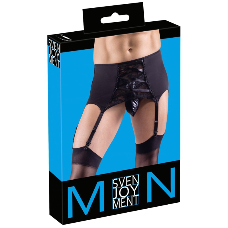 porte jarretelles homme belt lace noir 2