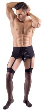 porte jarretelles homme belt lace noir 4