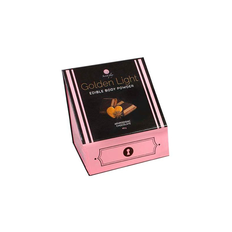 poudre corporelle comestible golden light chocolat aphrodisiaque 40g 3