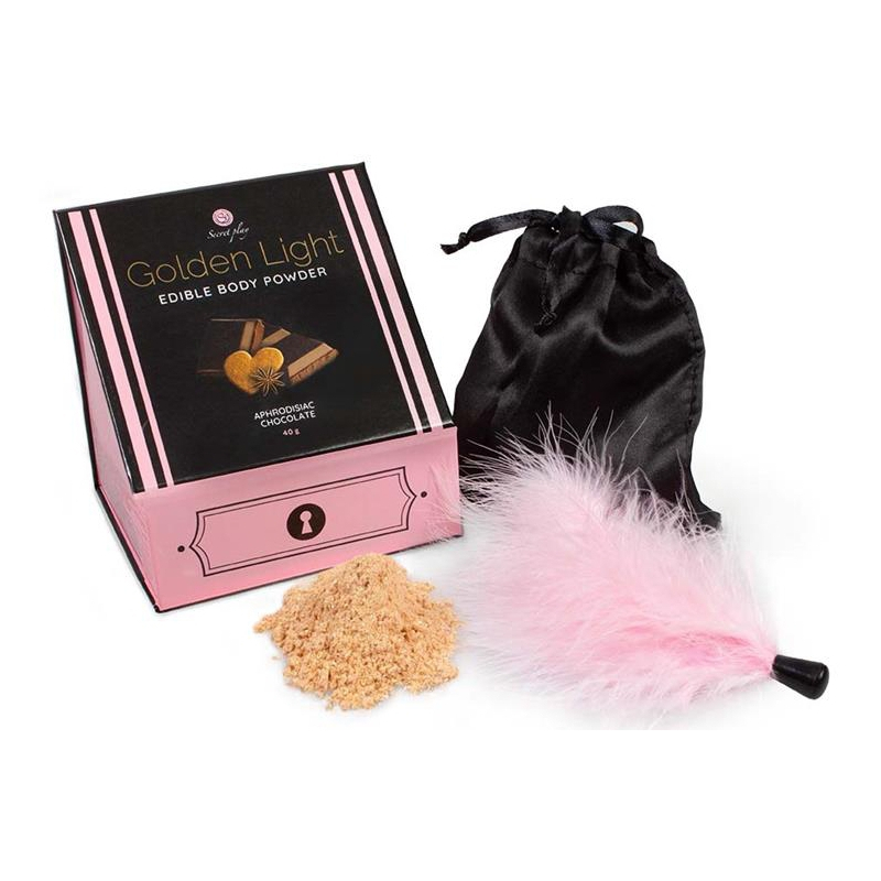 poudre-corporelle-comestible-golden-light-chocolat-aphrodisiaque-40g poudre corporelle comestible golden light chocolat aphrodisiaque 40g