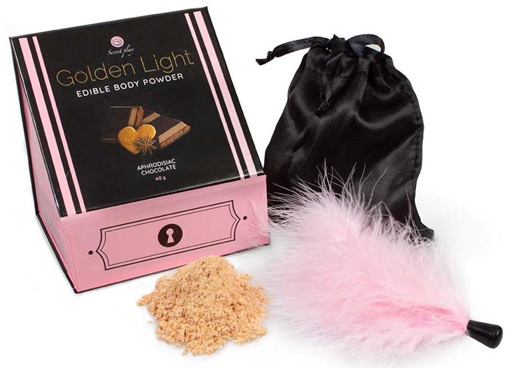 poudre-corporelle-comestible-golden-light-chocolat-aphrodisiaque-40g poudre corporelle comestible golden light chocolat aphrodisiaque 40g