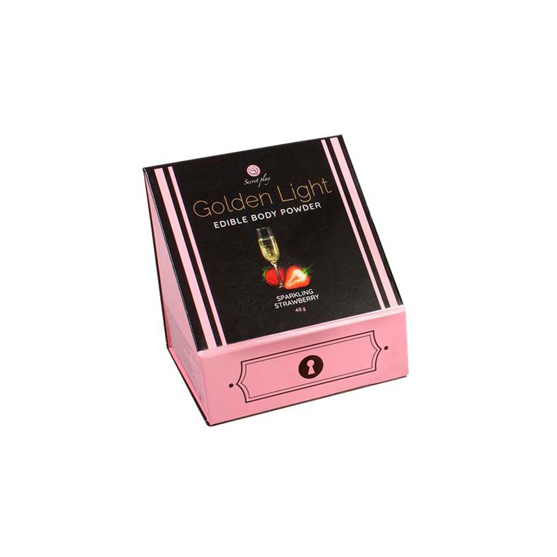 poudre corporelle comestible golden light vin petillant a la fraise 40g 3