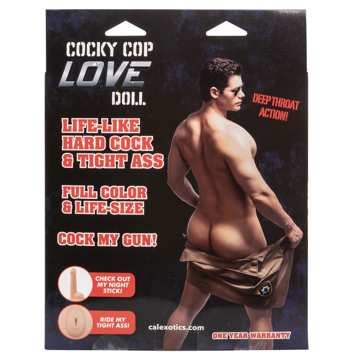 poupee gonflable homme cocky cop sexe 13cm 2