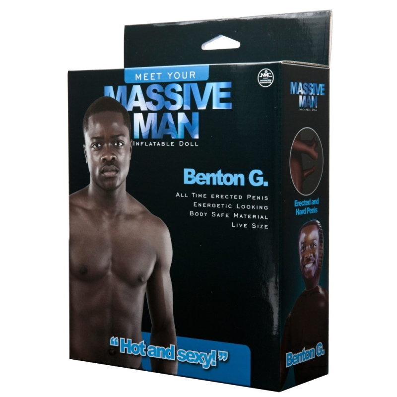 poupee gonflable homme massive man benton g 18 x 55cm 1