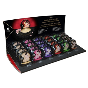 presentoir bougies de massage shunga x24