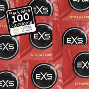 preservatifs aromatises a la fraise x100