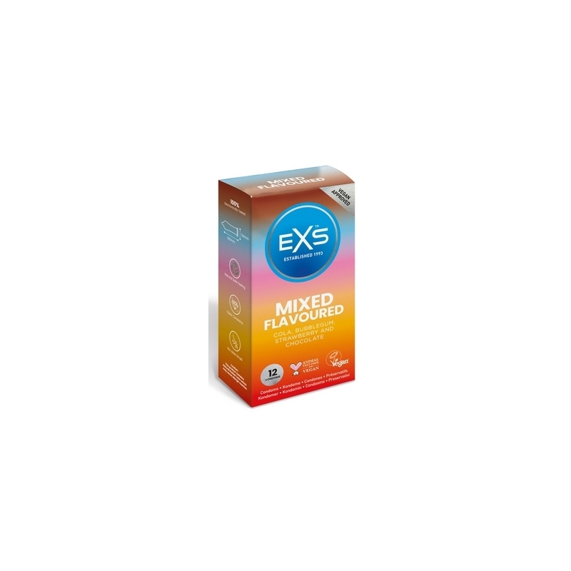 preservatifs aromatises mixed flavours x12