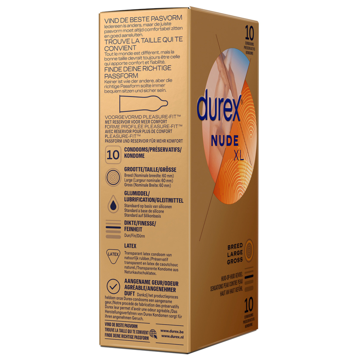 preservatifs durex nude xl x10 2