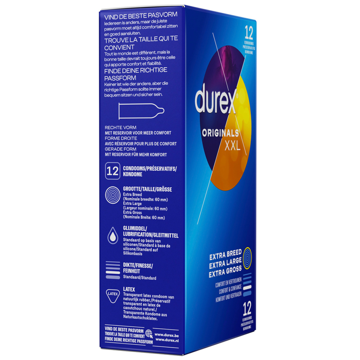 preservatifs durex originals xxl x12 2