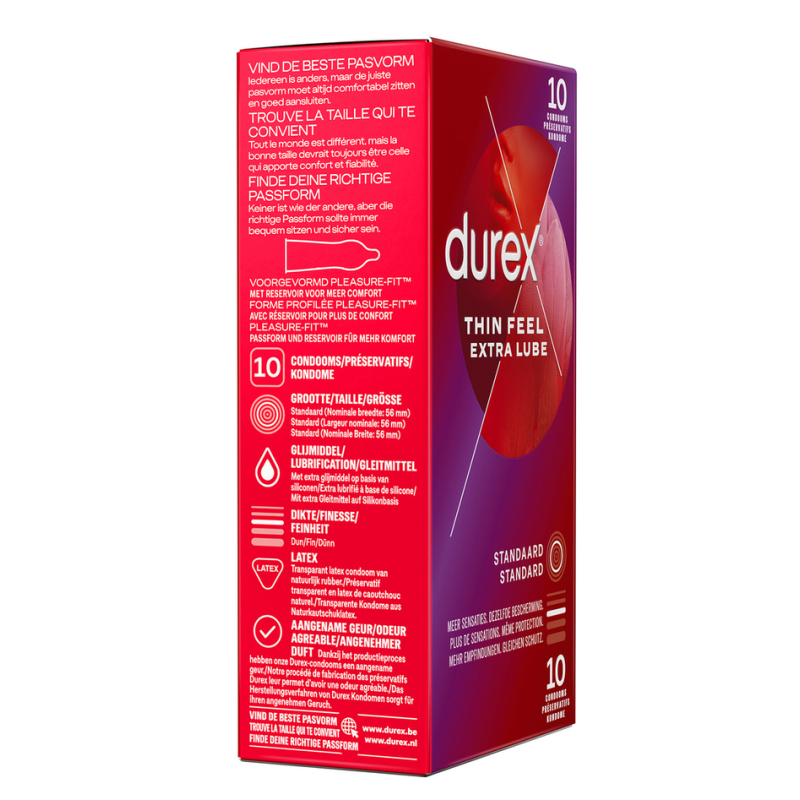 preservatifs durex thin feel extra lube x10 2