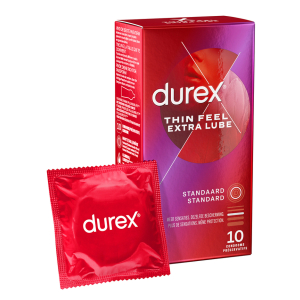 preservatifs durex thin feel extra lube x10