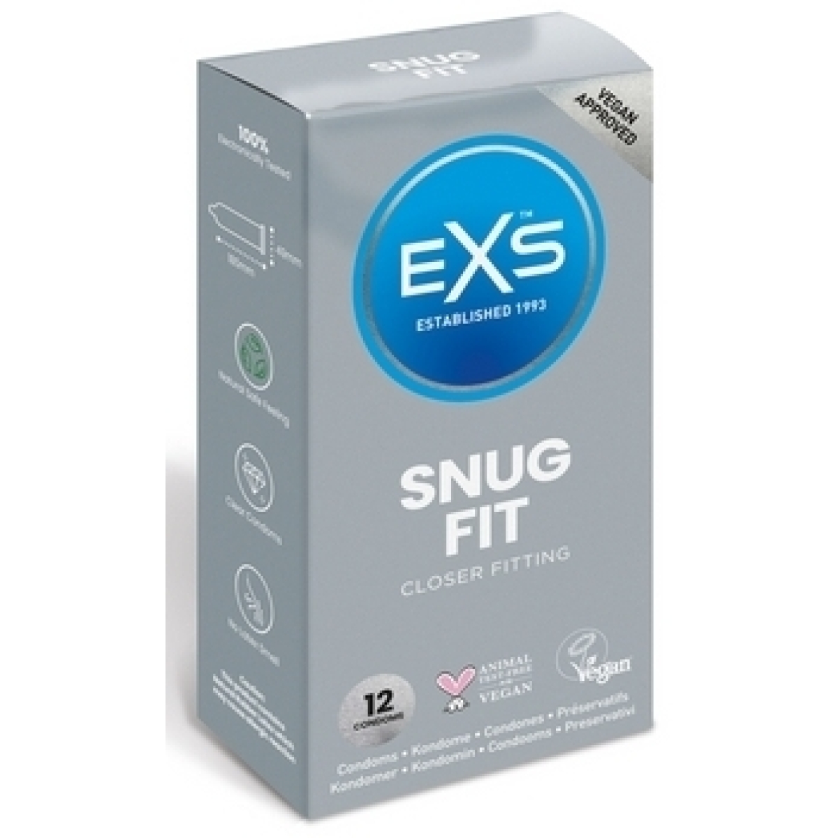 preservatifs etroits snug fit x12