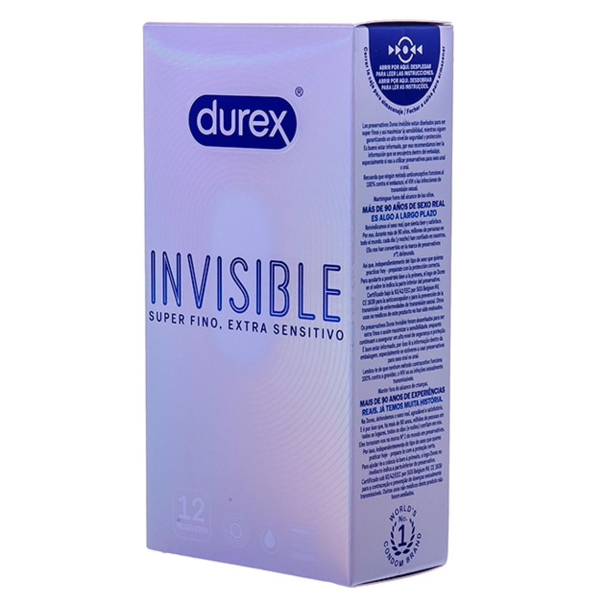 preservatifs fins invisible durex x12
