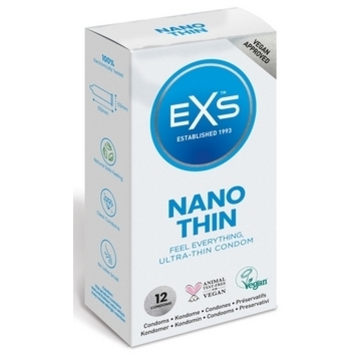 preservatifs fins nano thin x12