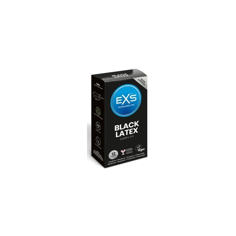 preservatifs latex black x12