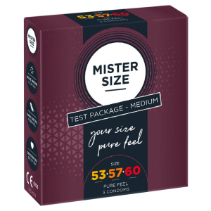 preservatifs mister size echantillon 3 tailles 53 57 et 60mm