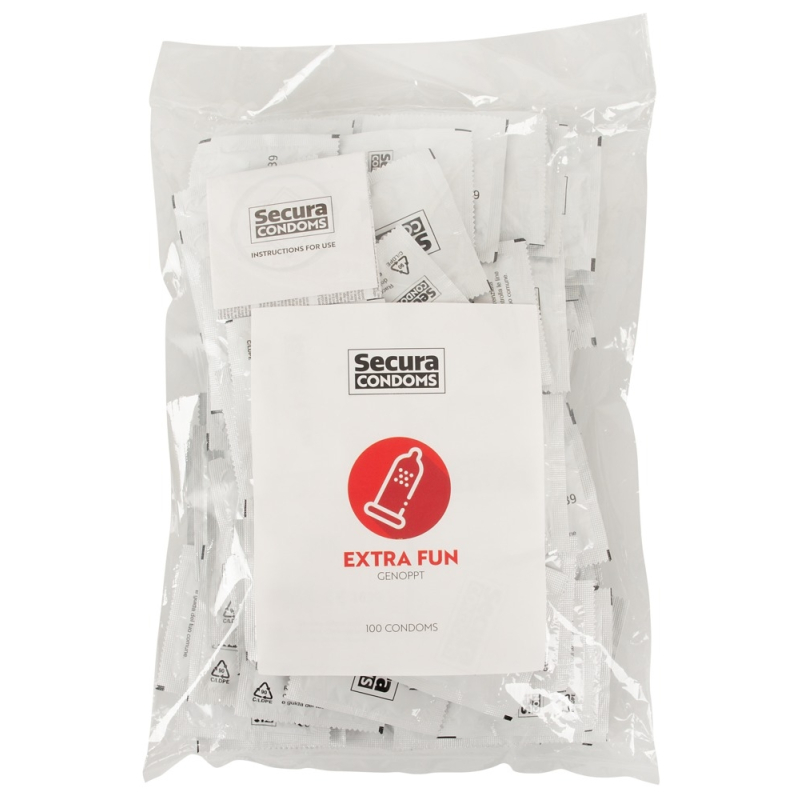 preservatifs perles en latex extra fun x100