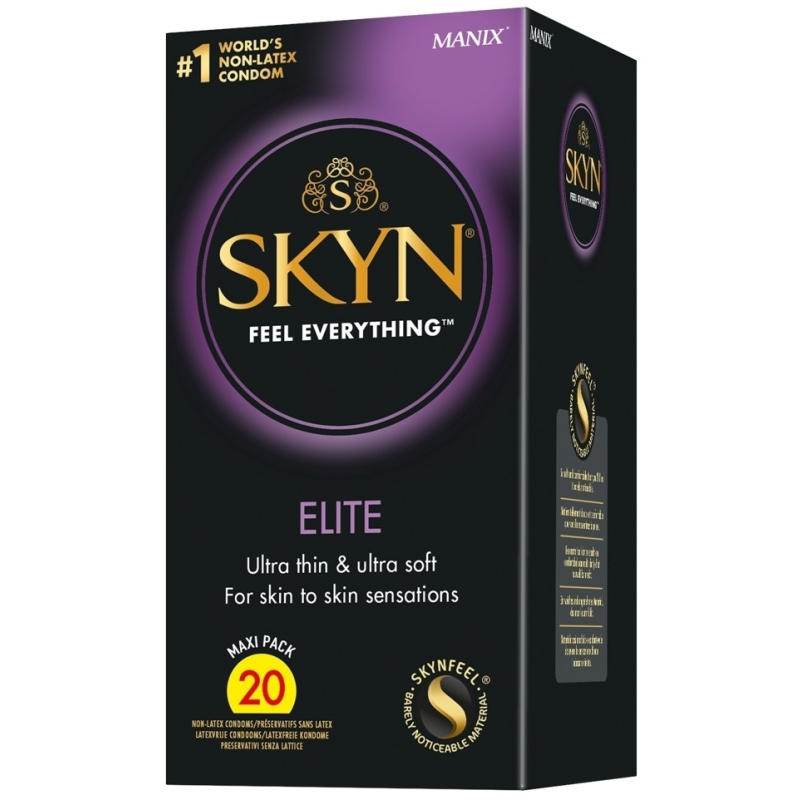 preservatifs-sans-latex-skyn-elite-x20 preservatifs sans latex skyn elite x20