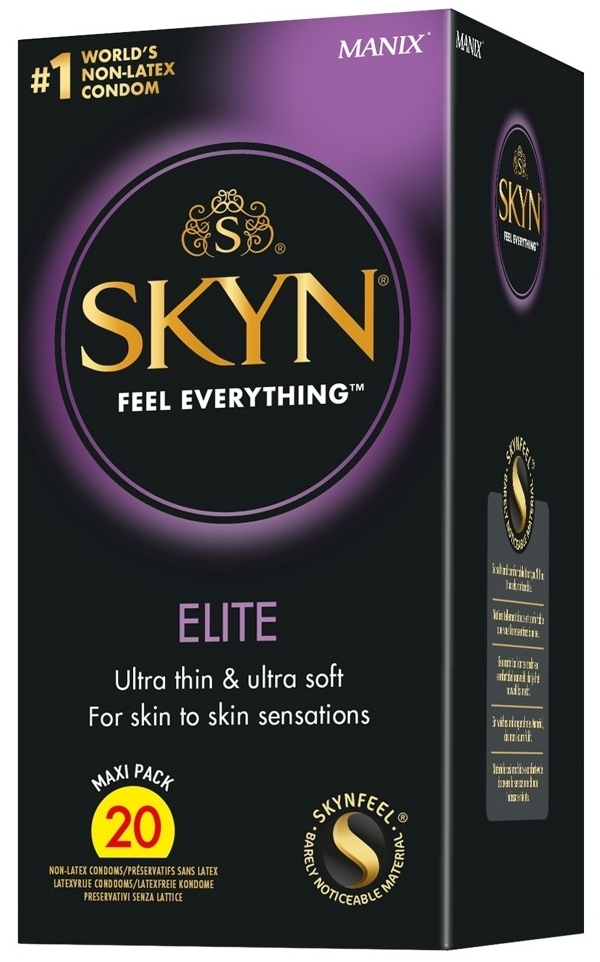 preservatifs-sans-latex-skyn-elite-x20 preservatifs sans latex skyn elite x20